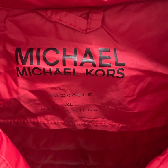 Michael Kors Vibrant Red Insulated Jacket - Picture 3 of 6